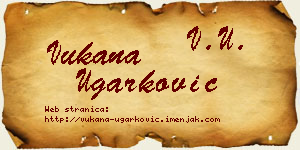 Vukana Ugarković vizit kartica